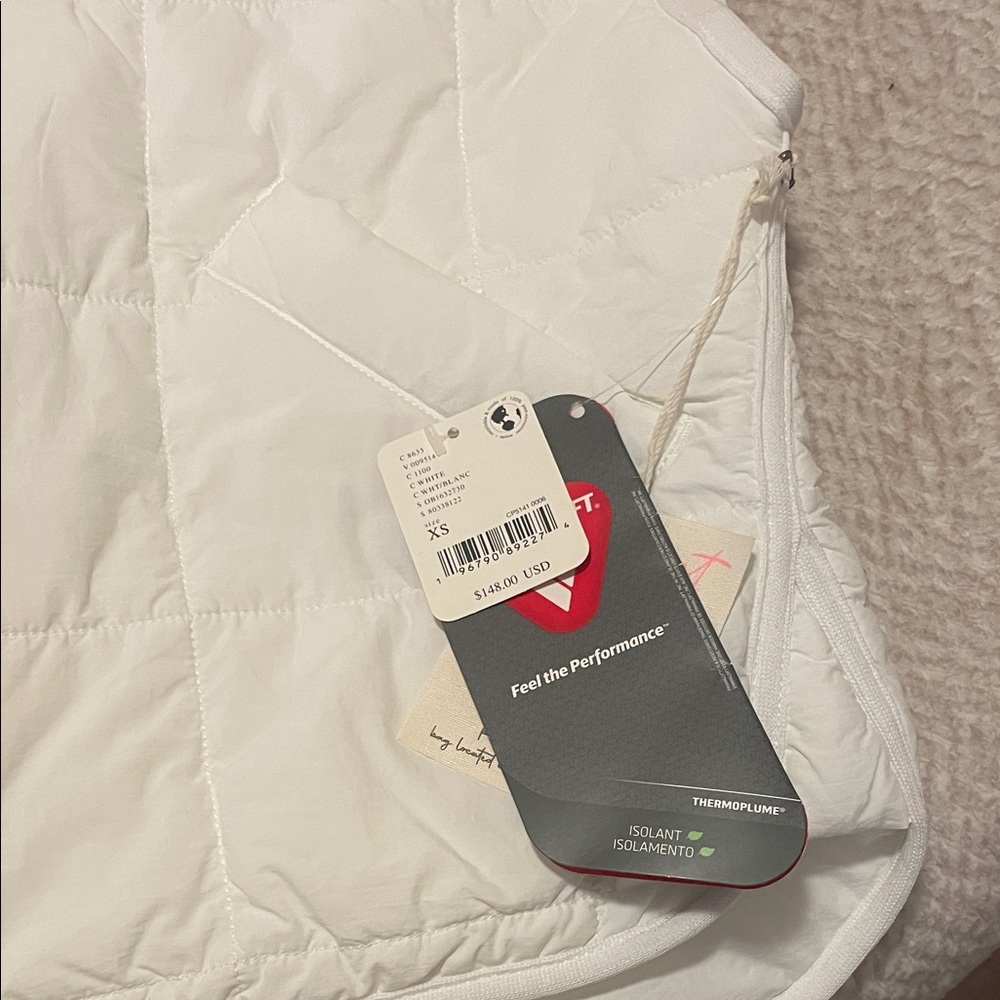 FP Movement by Free People White Vest with Pink Accent - Picture 2 of 4